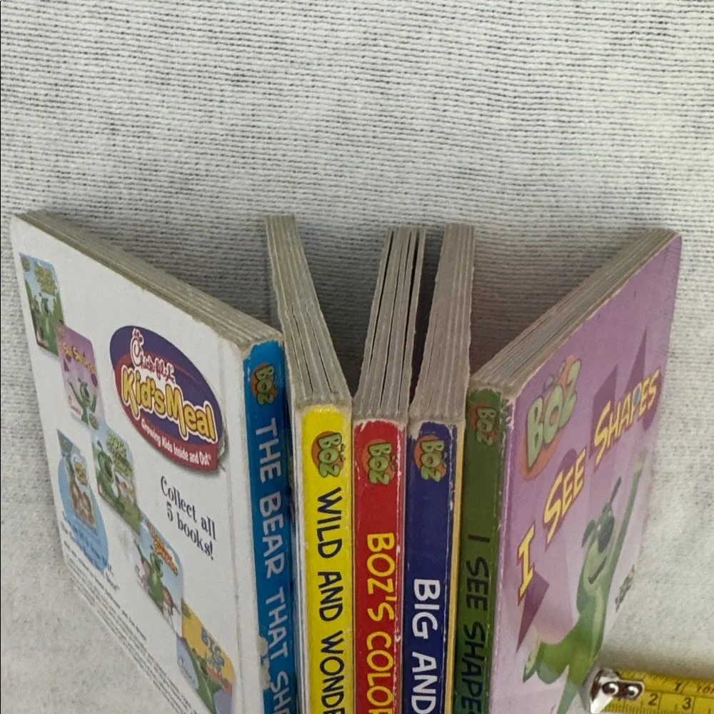 2007 Chick-fil-A Complete Set of 5 collectible 4”x 4” Boz’s Board books (OLCC)